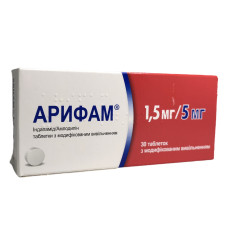 Арифам табл. 1,5 мг + 5 мг блістер №30