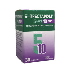 Бі-престаріум табл. 5 мг + 10 мг контейн. №30