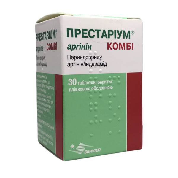 Престаріум аргінін комбі табл. п/о контейн. 30