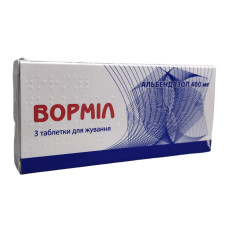 Ворміл табл. д/жув. 400 мг 3