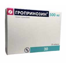 Гропринозин табл. 500 мг 20