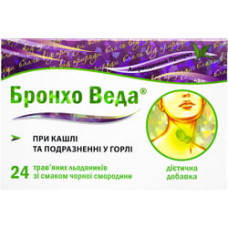 Бронхо веда льодяники, чорна смородина №24