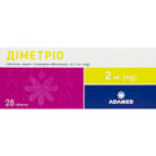 Діметріо табл. в/о 2 мг №28