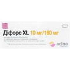 Діфорс XL табл. в/о 10 мг + 160 мг блістер №30