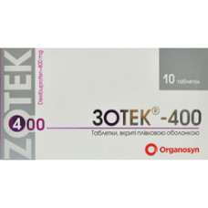 Зотек табл. в/о 400 мг №10